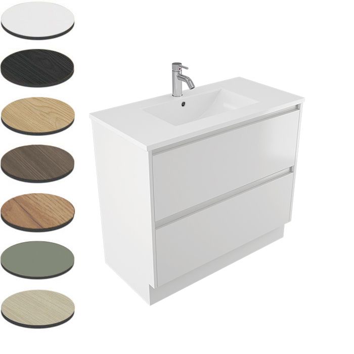 NOVARA FLOOR VANITY 900 2X DRAWER