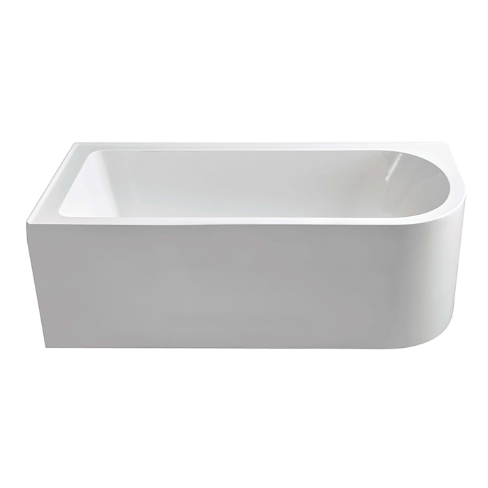 OTTO ACRYLIC CORNER BATH 1650X750X560 WHITE