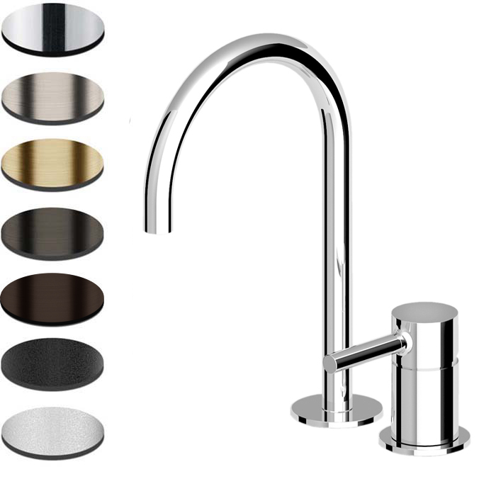 PAN 2TH BASIN MIXER HIGH SPOUT