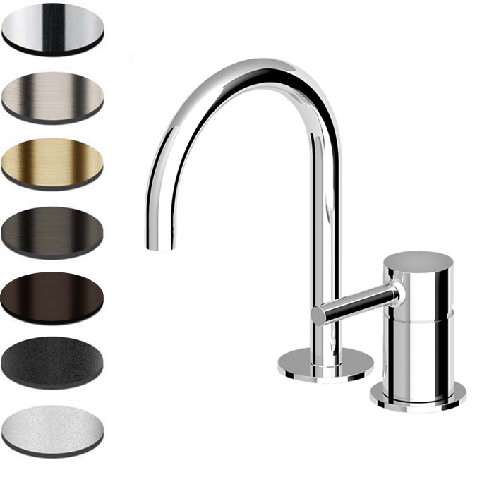 PAN 2TH BASIN MIXER LOW SPOUT