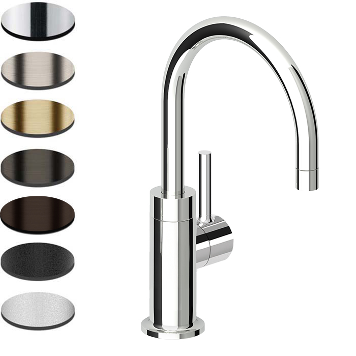 PAN GOOSENECK BASIN MIXER SWIVEL SPOUT