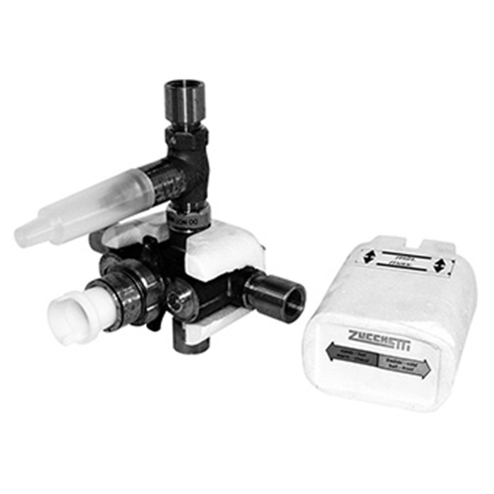 ZUCCHETTI THERMOSTATIC MIXER WITH STOP VALVE CONCEALED VALVE