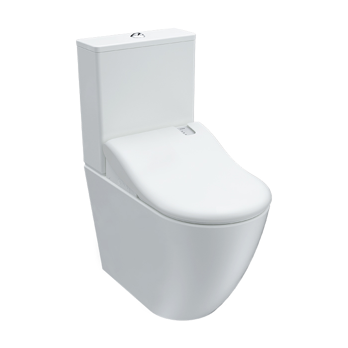 AQUA ELLISSE E-BIDET TOILET SUITE GLOSS WHITE