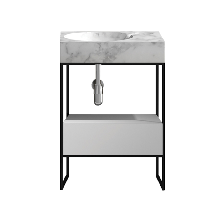 PARISI COMO FRAME 600 FLOOR MOUNTED CABINET WITH SOLID MARBLE BASIN