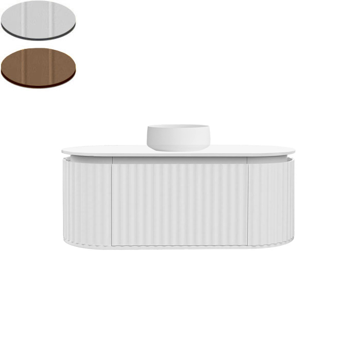 ABBRACCIO 1200 SINGLE CENTRE BOWL WALL VANITY