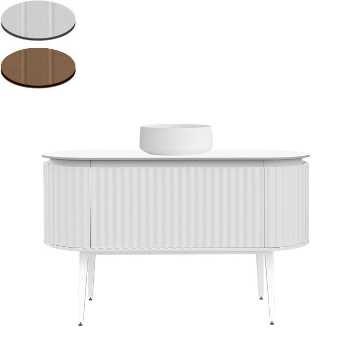 ABBRACCIO 1400 SINGLE CENTRE BOWL FLOOR VANITY