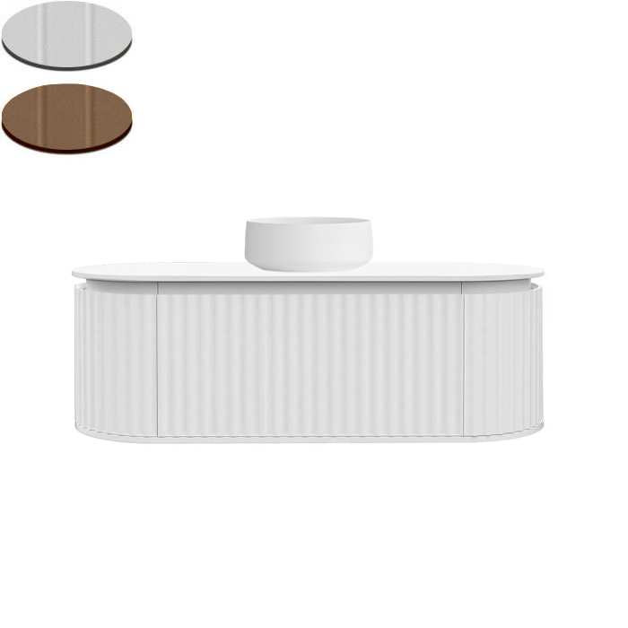 ABBRACCIO 1400 SINGLE CENTRE BOWL WALL VANITY