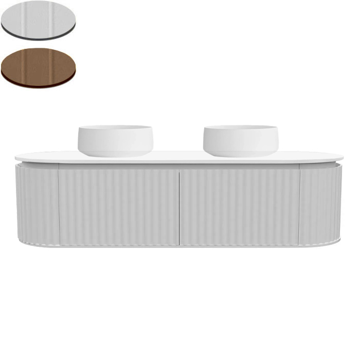 ABBRACCIO 1800 DOUBLE BOWL WALL VANITY