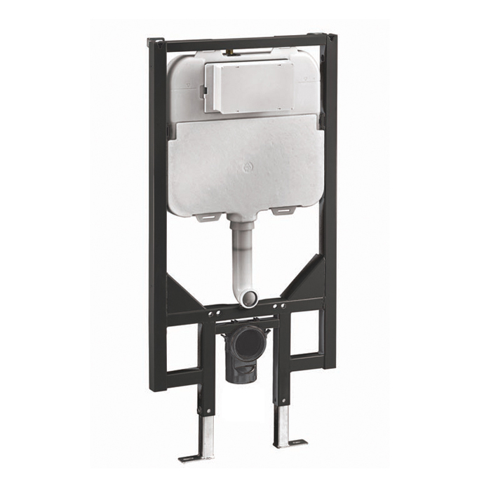 FRONT FLUSH MECHANICAL 90MM INWALL CISTERN WITH METAL FRAME