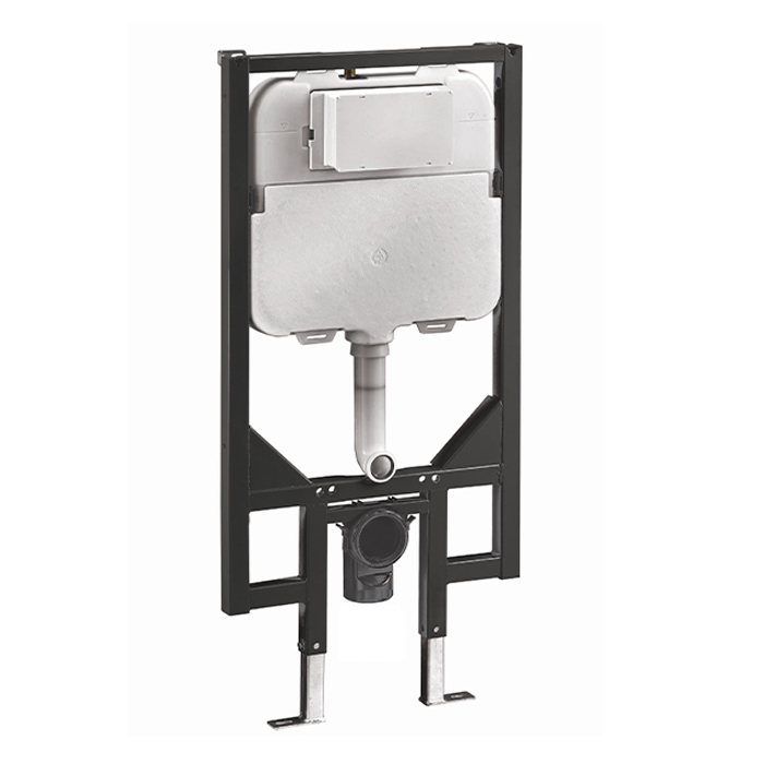 FRONT FLUSH PNEUMATIC 90MM INWALL CISTERN WITH METAL FRAME