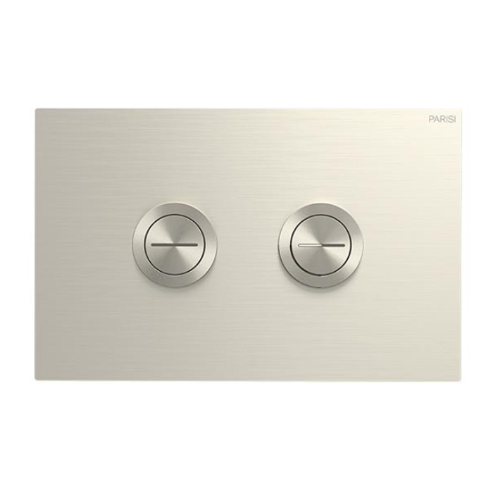 TWIN BUTTON PUSH PLATE FOR LOW LEVER CISTERNS