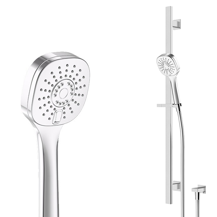 SENSO SLIDE SHOWER 2 FCT 900MM C/W SQUARE WALL ELBOW CHROME