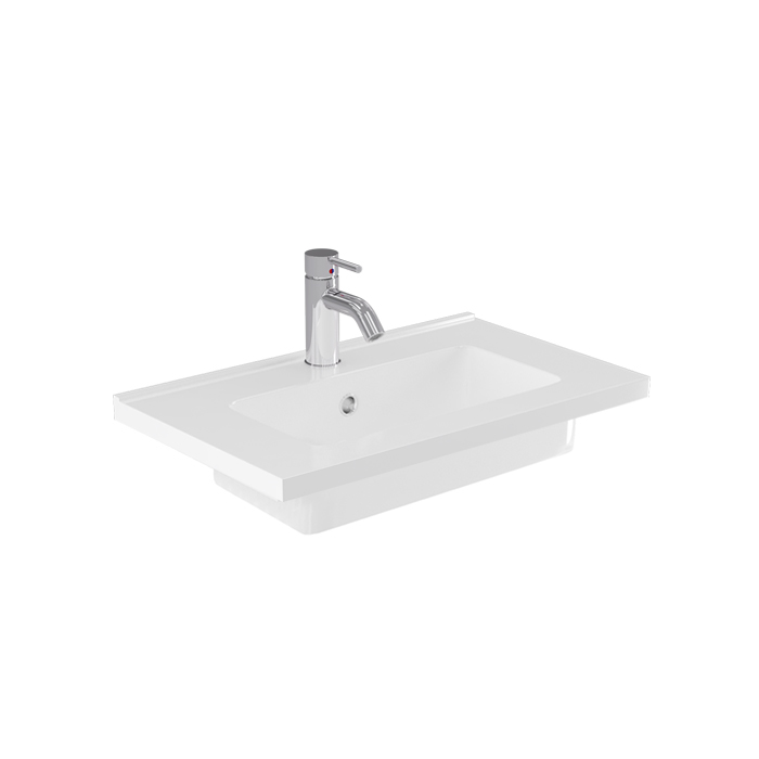 SLIM II POLYMARBLE VANITY BASIN 600MM