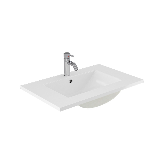 STUDIO VITREOUS CHINA VANITY BASIN 760X465X170MM 1TH