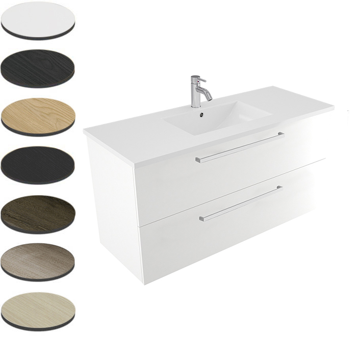 TEMPO II 1200 WALL VANITY 2 X DRAWER