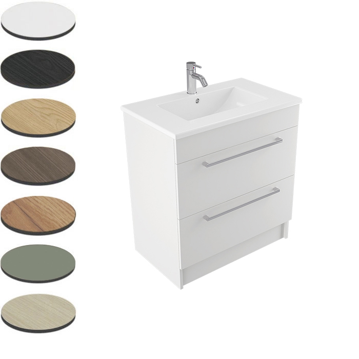 VERONA FLOOR VANITY 750 2 X DRAWER
