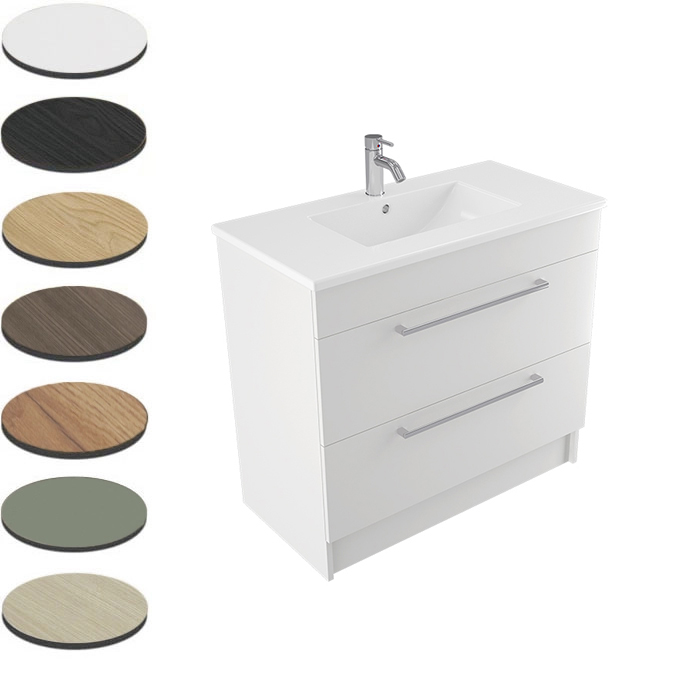 VERONA FLOOR VANITY 900 2 X DRAWER