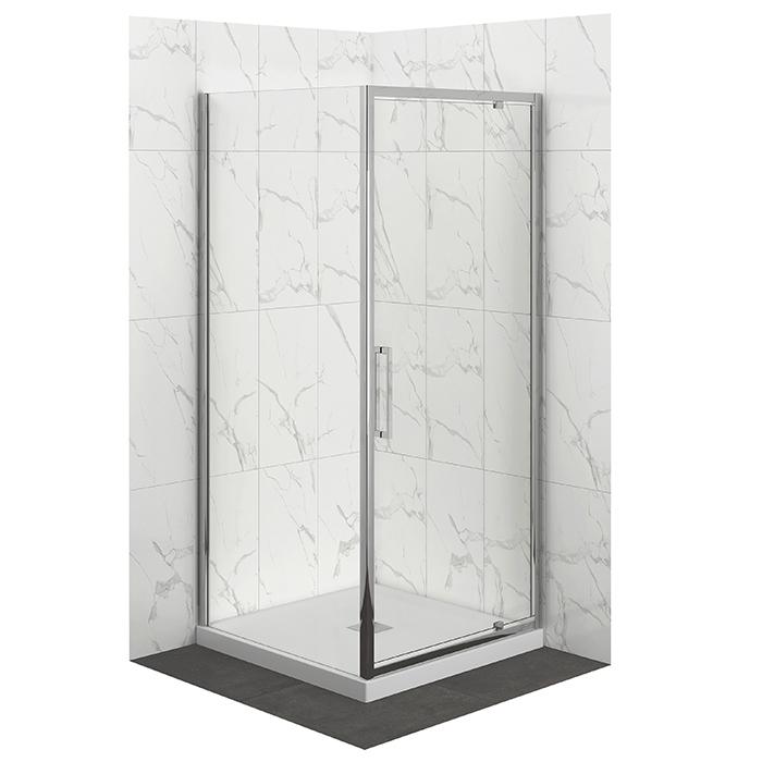 ELEMENTI TILED SHOWER SQUARE 900x900 CHROME