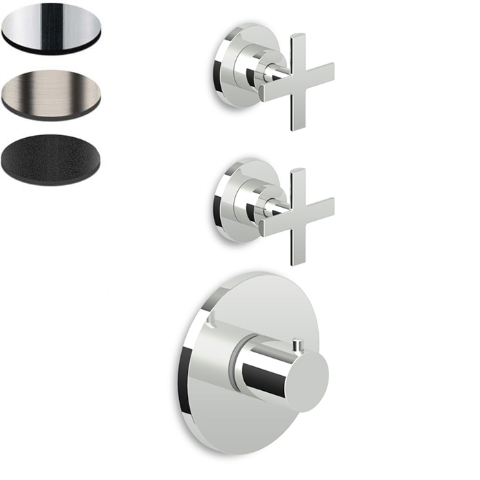 GILL THERMOSTATIC SHOWER MIXER 2 STOP VALVES