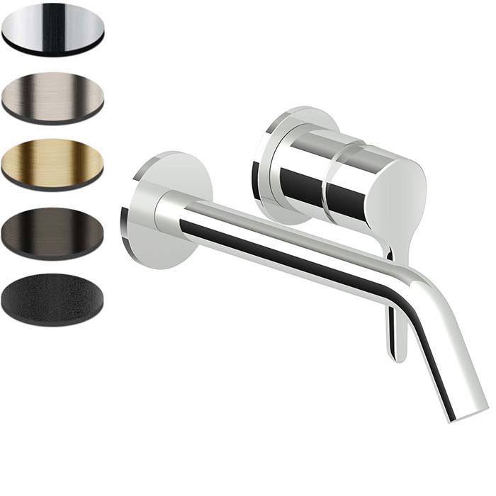 MEDAMEDA 2TH WALL MOUNTED BASIN MIXER 215MM