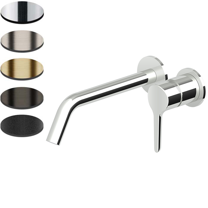 MEDAMEDA 2TH WALL MOUNTED BASIN MIXER 215MM