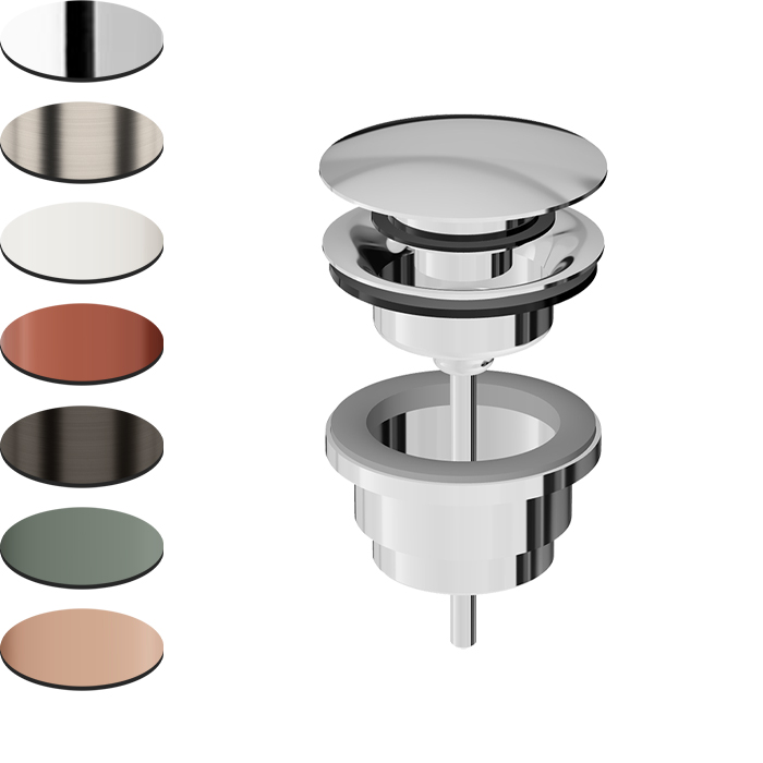 ZUCCHETTI 32MM CLICKER WASTE OVERFLOW/NO OVERFLOW