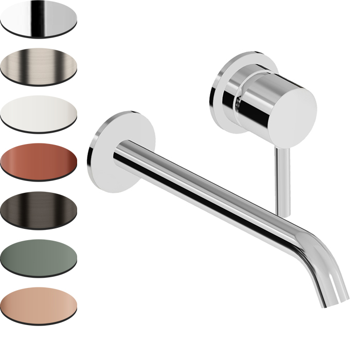 PAN S 2TH WALL MOUNTED BASIN MIXER 220MM