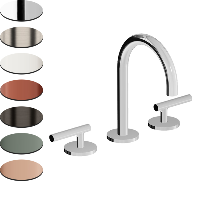 PAN S 3TH DECK MOUNTED BASIN MIXER
