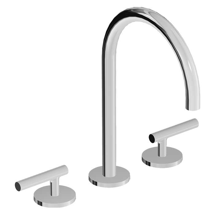 PAN S 3TH EXTENDED HEIGHT DECK MOUNTED BASIN MIXER