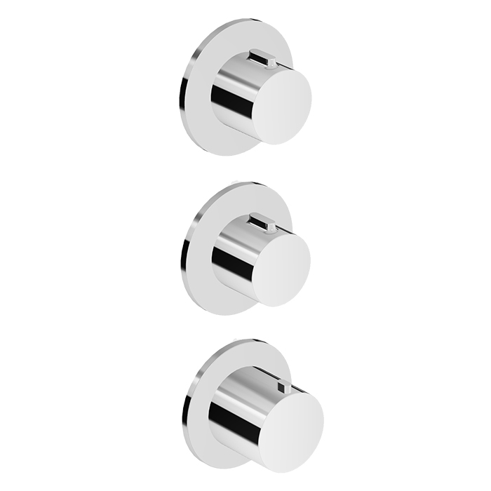 PAN S THERMOSTATIC MIXER WITH X2 STOP VALVE