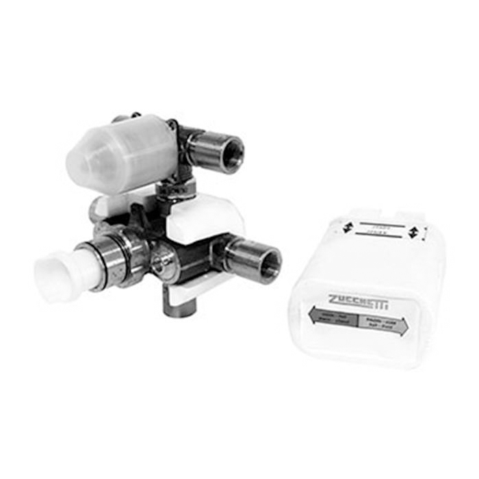 ZUCCHETTI THERMOSTATIC MIXER WITH DIVERTER CONCEALED VALVE